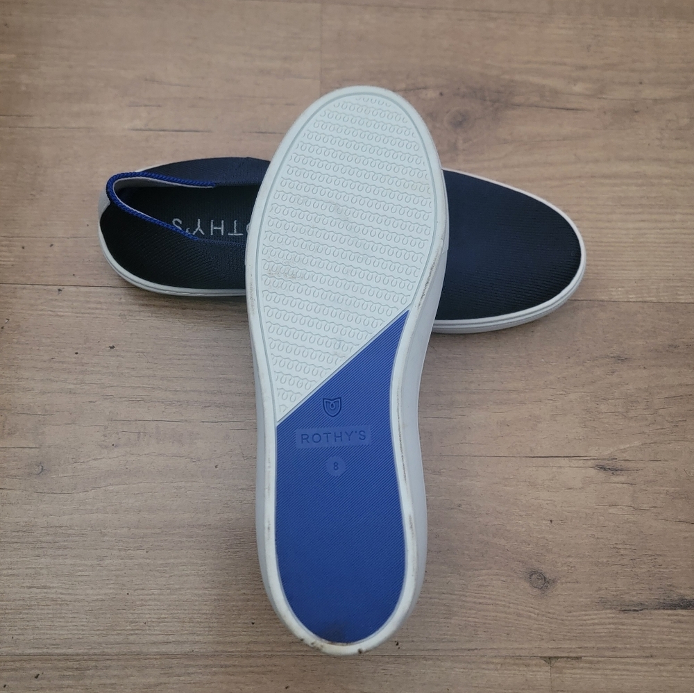 Rothy's The Original Slip On Deep Navy Blue Sneaker - Picture 10 of 10